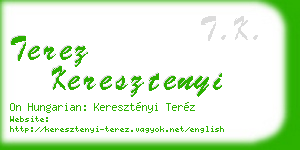 terez keresztenyi business card