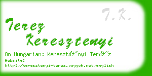 terez keresztenyi business card